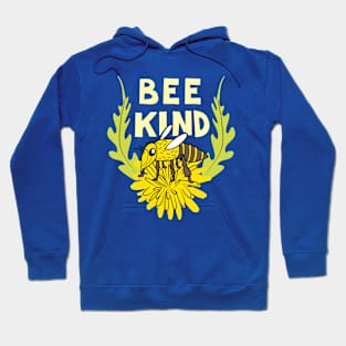 Bee Kind Cute Honeybee on a Dandelion Hoodie